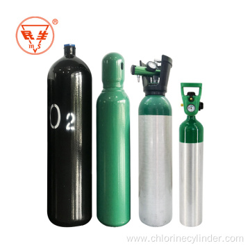 Oxygen gas cylinder tank with regulators flowmeter